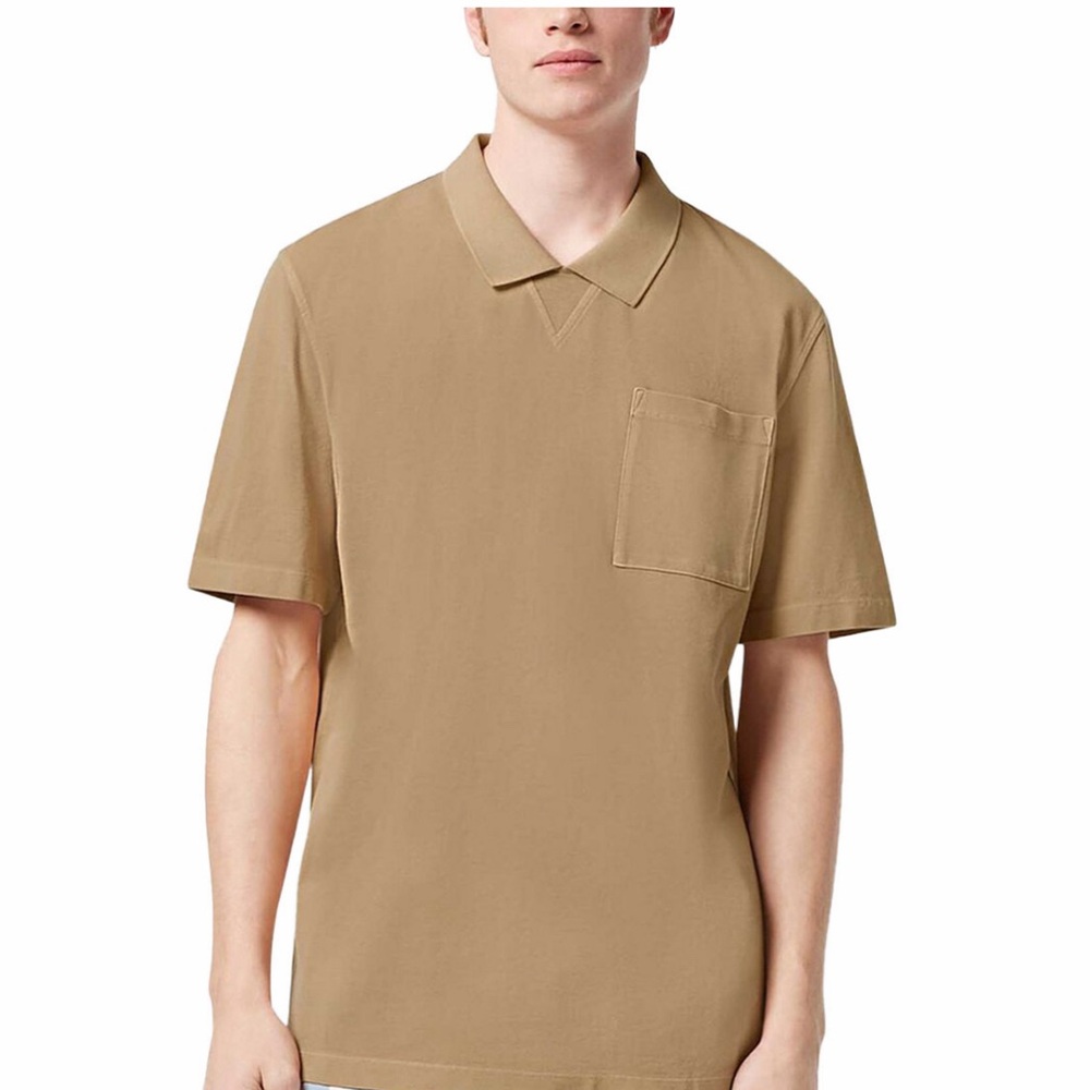 Men's Tan Polo Shirt